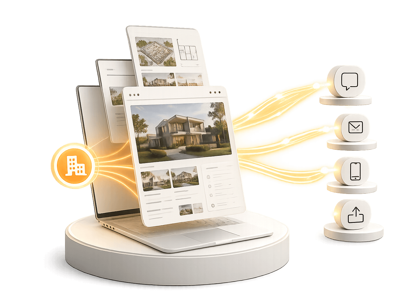 One-click agent marketing across channels