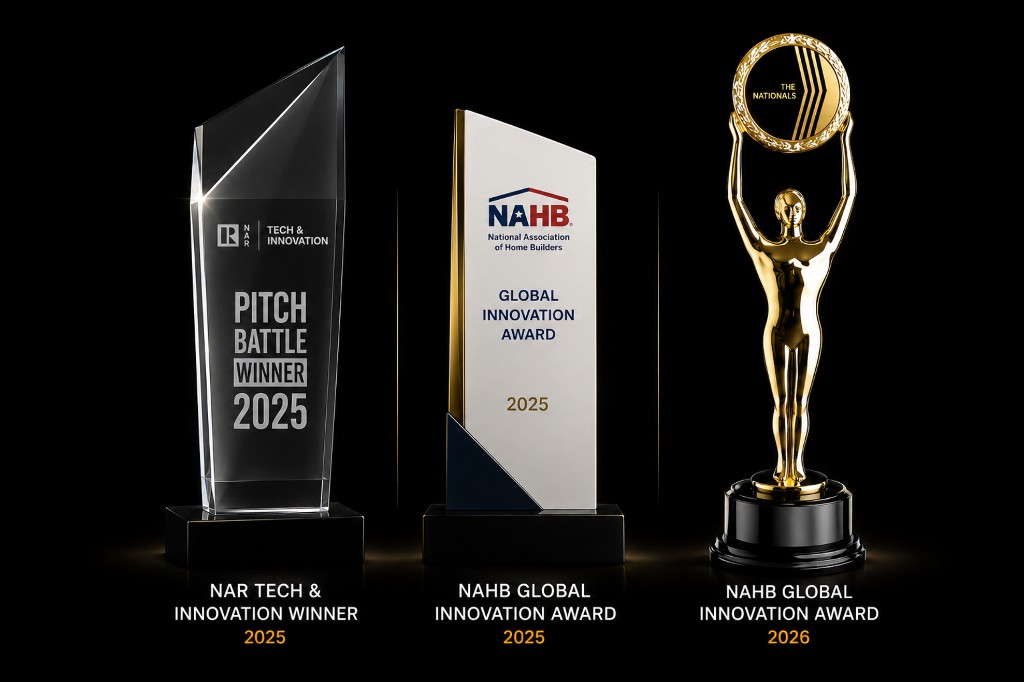 NEO industry awards: NAR Tech and Innovation Winner 2025, NAHB Global Innovation Award 2025 and 2026